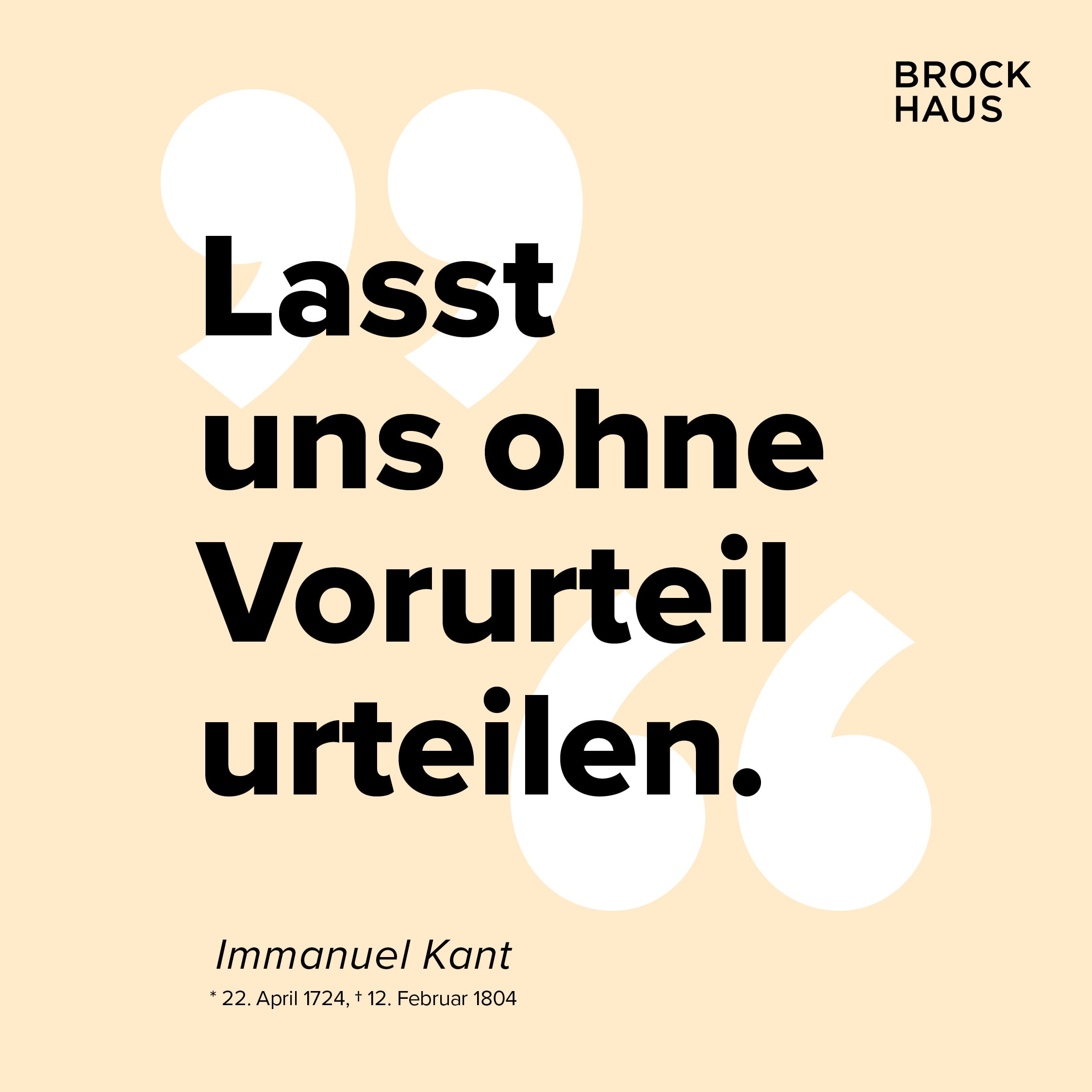Social Media Inhalte Zitat | Immanuel Kant