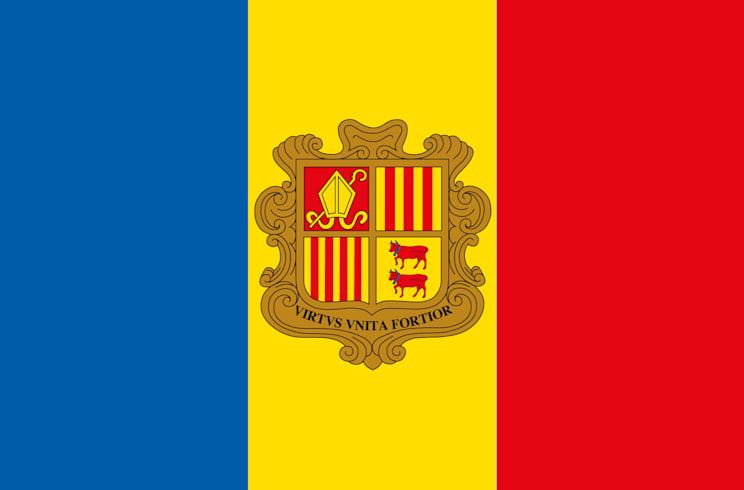 Andorra: Flagge
