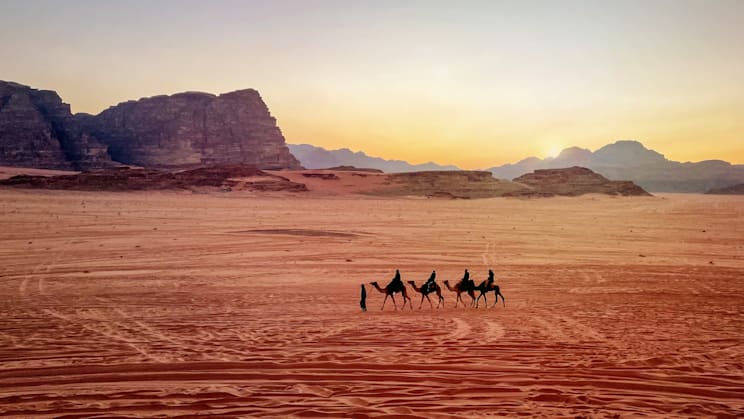 Kamelritt in Wadi Rum