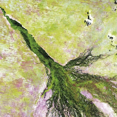 Okawango: Satellitenfoto