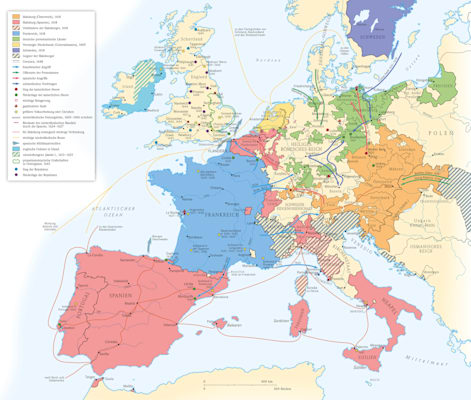 Europa zur Zeit des Dreißigjährigs Krieges 1600-1648