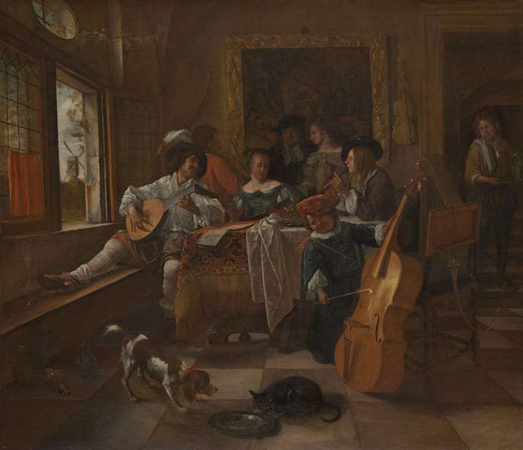 Jan Steen. The Family Concert, 1666. 