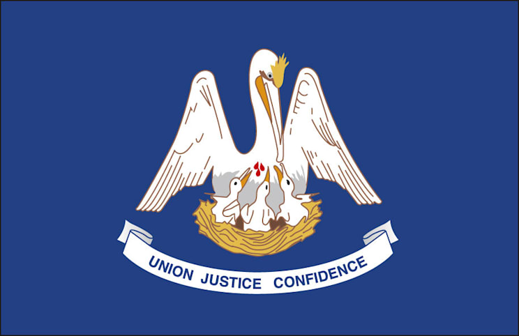 Louisiana: Flagge