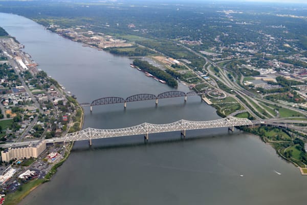 Ohio River: Luftaufnahme