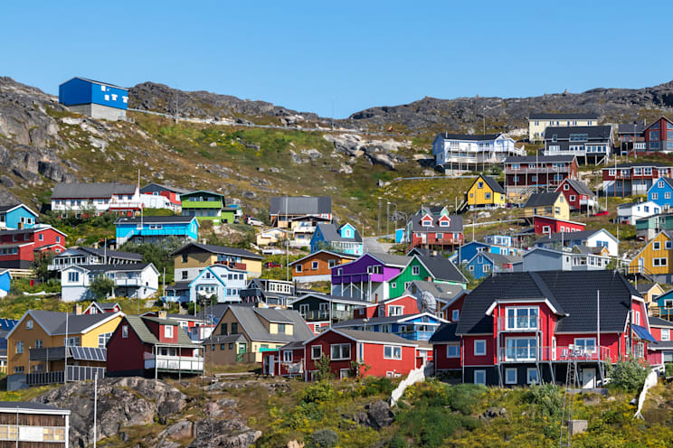 Qaqortoq: bunte Häuser