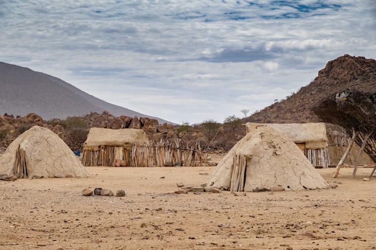 Angola: Himba-Hütten