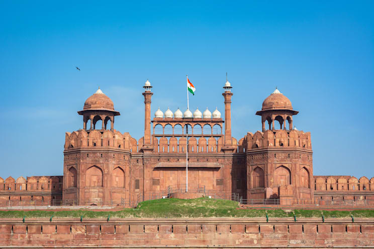 Delhi: Rotes Fort (Eingangstor)