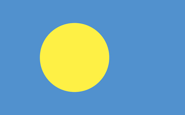 Palau: Flagge