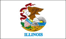 Illinois: Flagge