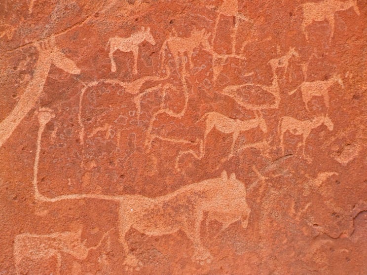 Namibia: Felsgravuren von Twyfelfontein
