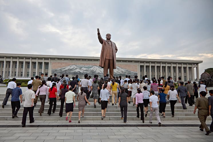 Statue Kim Il Sungs in Pjöngjang