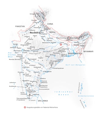 Ausgrabungsstätte von Nalanda Mahavihara