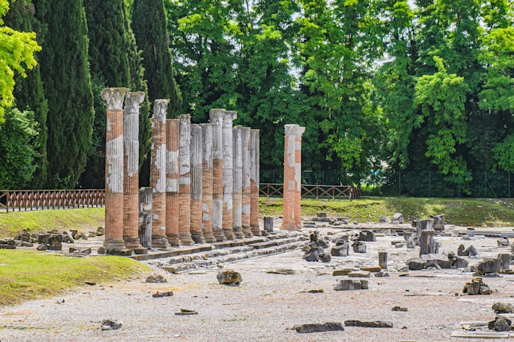 Ehemaliges Forum Romanum von Aquileia in Italien