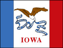 Iowa: Flagge