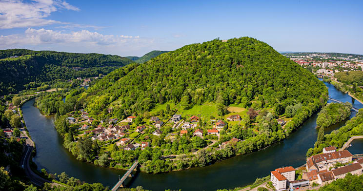 Franche-Comté: der Doubs bei Besançon
