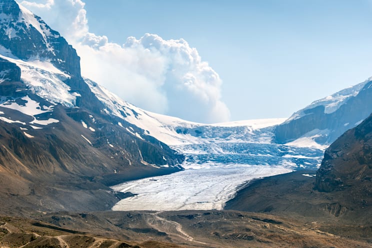 Columbia Icefield: Athabasca Gletscher