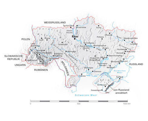 Karte: Ukraine