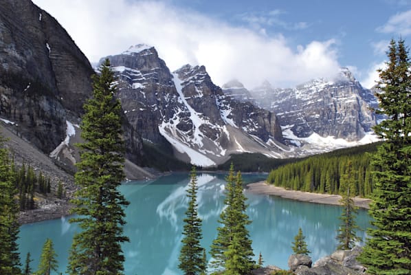 Der Lake Moraine im Banff-Nationalpark