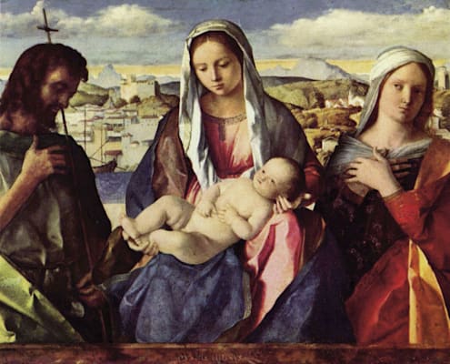 Giovanni Bellini: »Madonna mit Johannes dem Täufer und einer Heiligen«