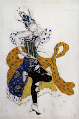 Léon Bakst: Kostümentwurf zu »La Péri«