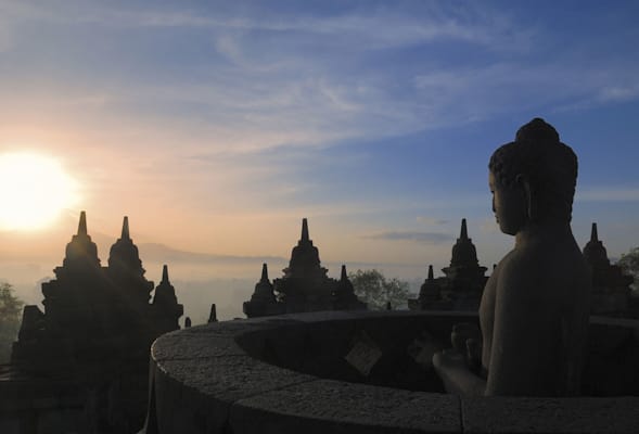 Tempelanlage Borobudur in Indonesien