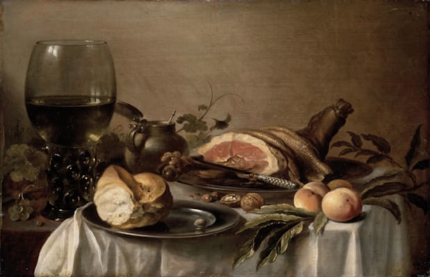 Pieter Claesz: »Frühstück mit Schinken«