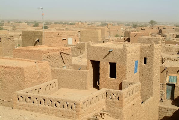 Blick auf Agadès im Niger