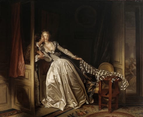 Jean Honoré Fragonard: »Der heimliche Kuss«