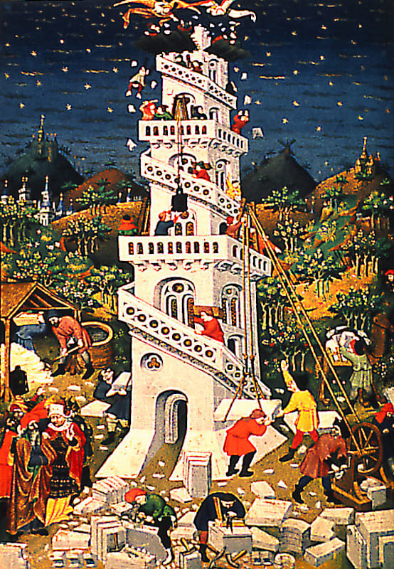 Turmbau zu Babel: Buchmalerei