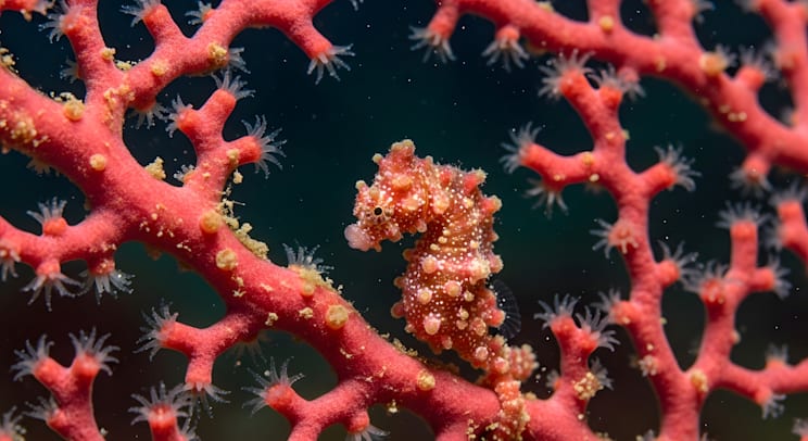 Mimese: Zwerg-Seepferdchen