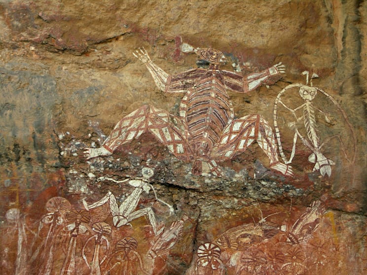 Felsbild im australischen Kakadu Nationalpark