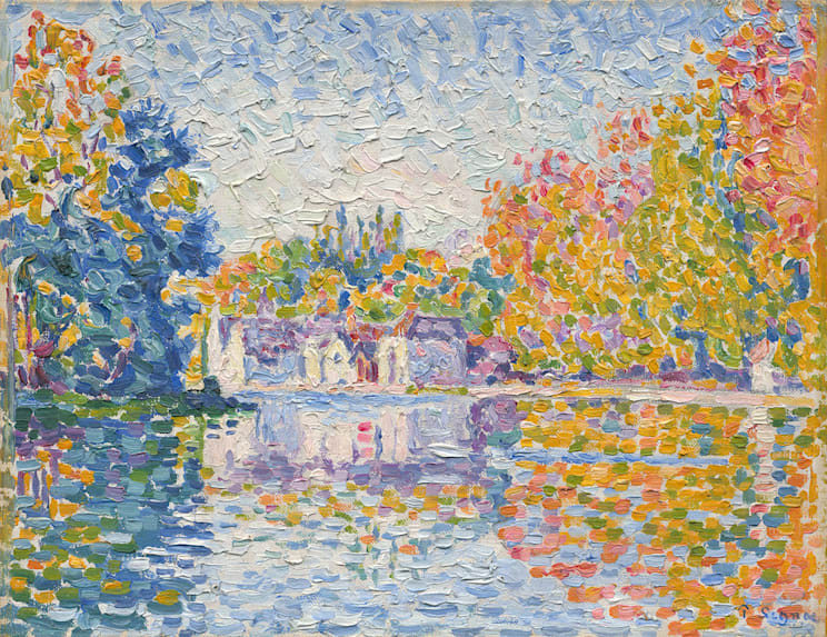 Paul Signac. Die Seine bei Samois (Studie), 1899.