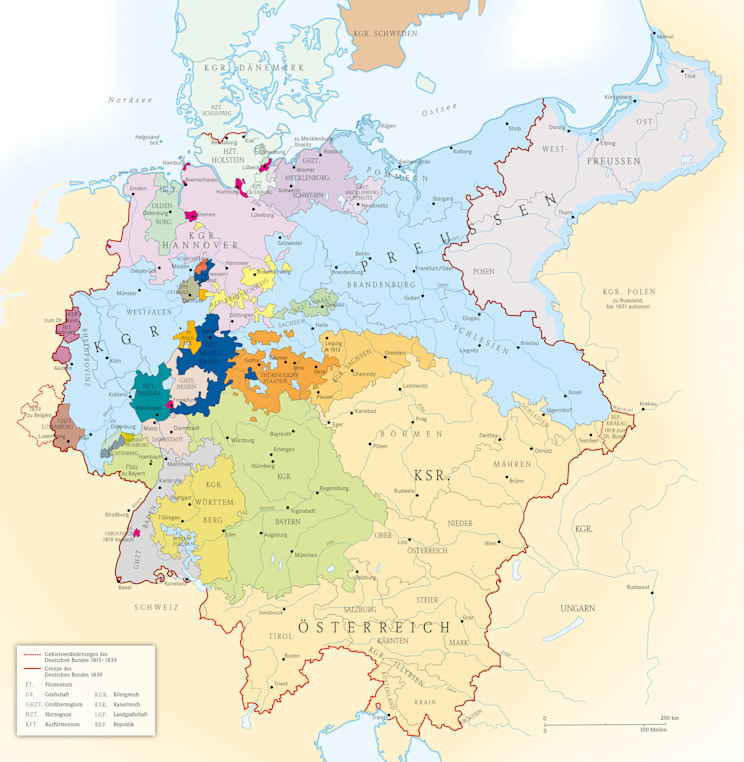 deutsche Geschichte: Der Deutsche Bund, 1815-1866