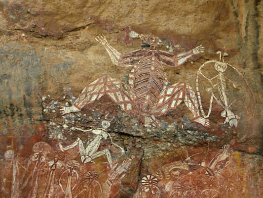 Felsbild im australischen Kakadu Nationalpark