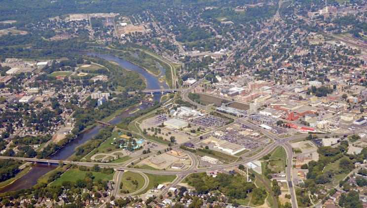 Brantford: Luftaufnahme