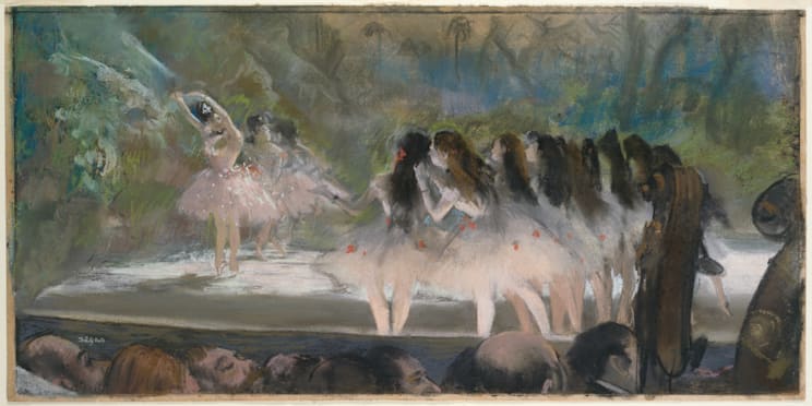 Hilaire Germain Edgar Degas. Ballet at the Paris Opéra, 1877. 
