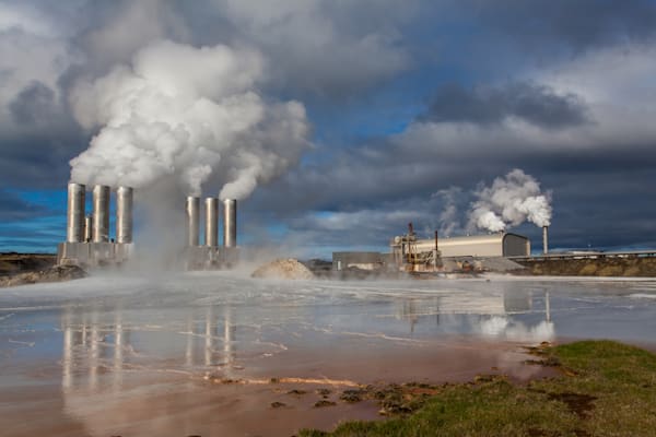 Geothermisches Kraftwerk auf der Halbinsel Reykjanes