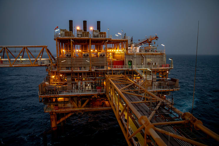 Erdgas-Plattform im Persischen Golf