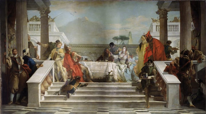 Giambattista Tiepolo: »Kleopatras Fest«