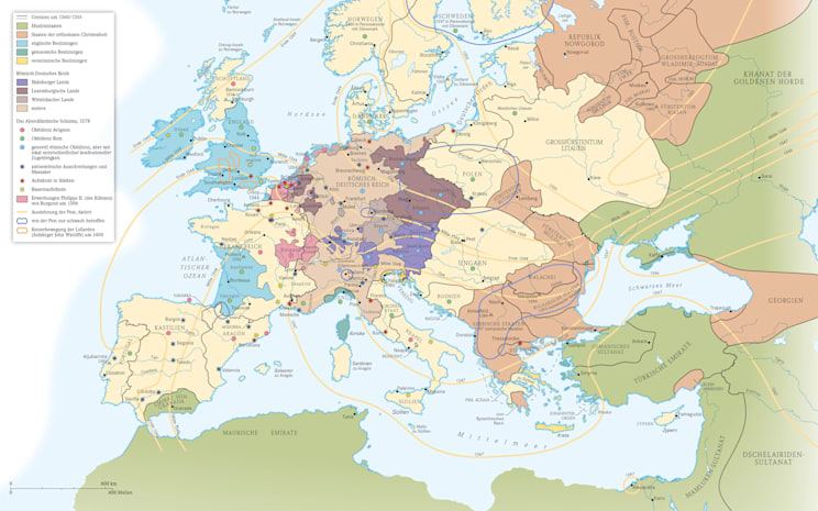 Europa: Krieg, Aufstand, Kirchenspaltung und Pest im Europa des 14. Jh., 1300-1400