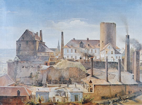 Die Harkortsche Fabrik auf Burg Wetter an der Ruhr