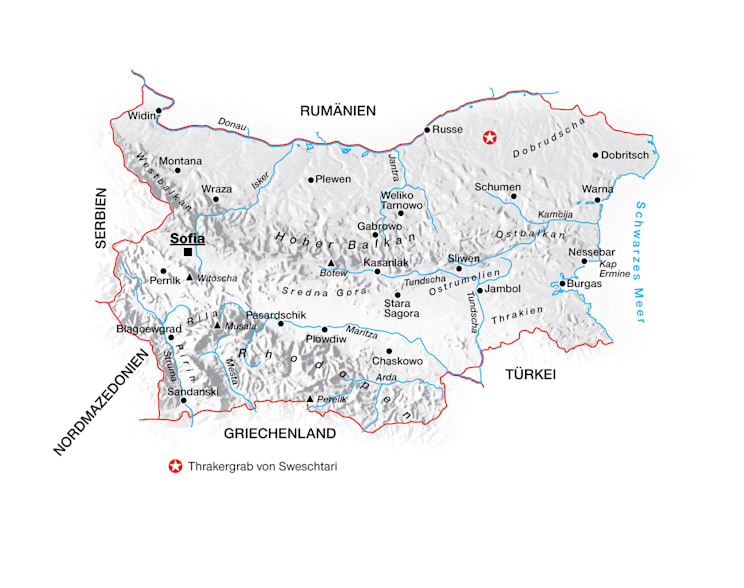 Karte: Thrakergrab von Sweschtari