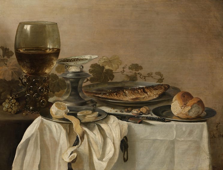 Pieter Claesz. Still Life with a Fish, 1647. 
