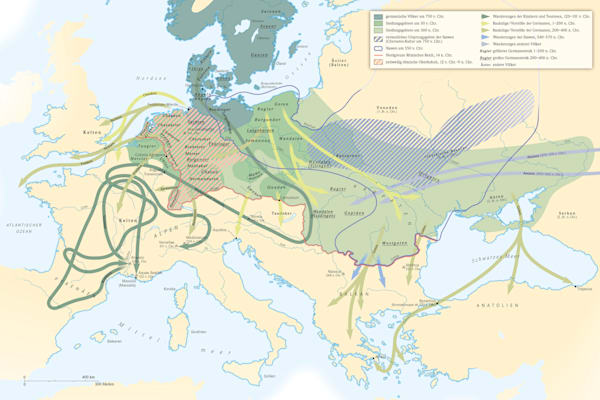 Europa: Germanen und Slawen, 750 v. Chr. bis 600 n. Chr.