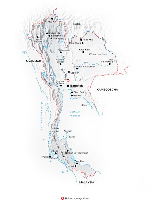 Ruinen von Ayutthaya