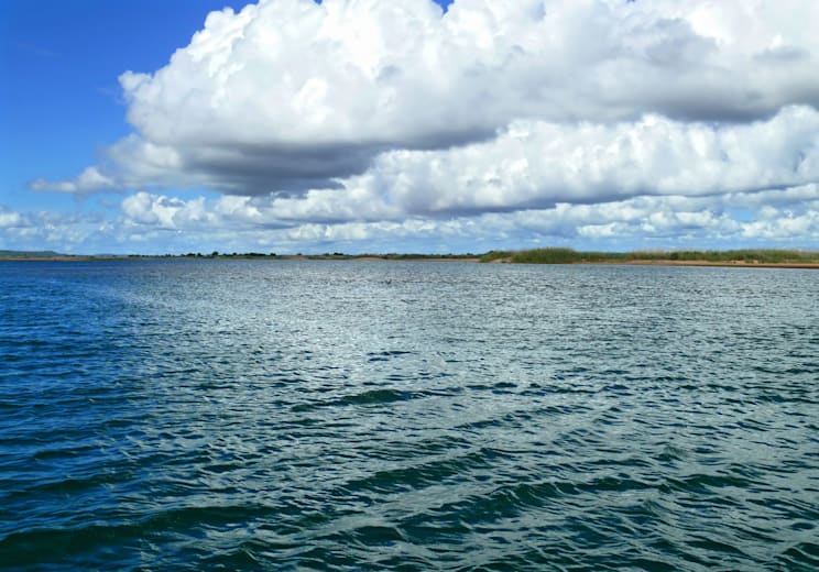 Der Rovuma an der Grenze zwischen Tansania und Mosambik