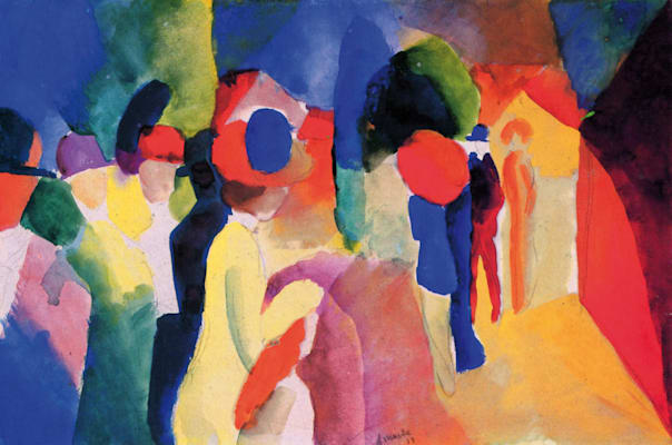 August Macke: »Mit gelber Jacke«