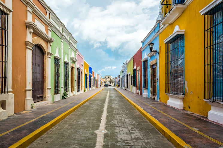 Campeche: Straßenzug