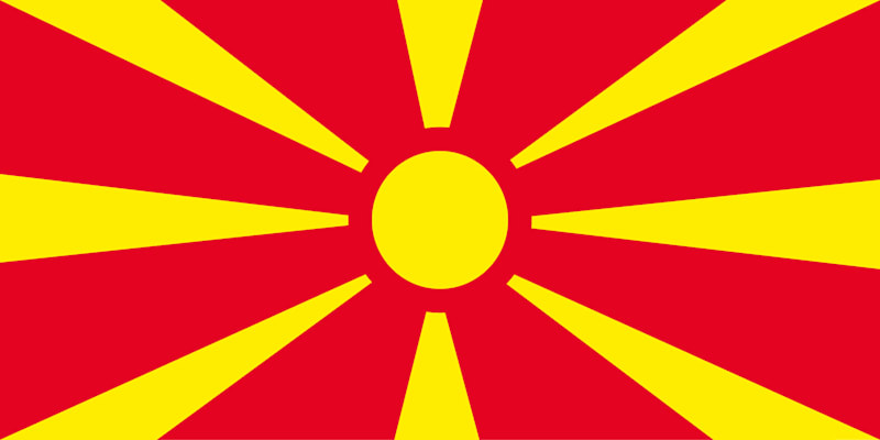 Mazedonien: Flagge