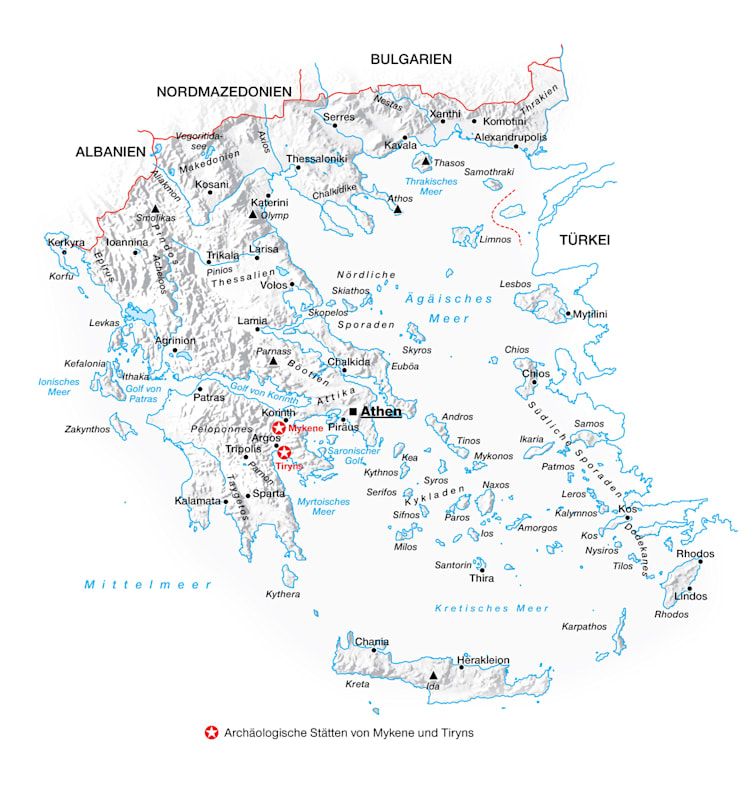 Archäologische Stätten von Mykene und Tiryns